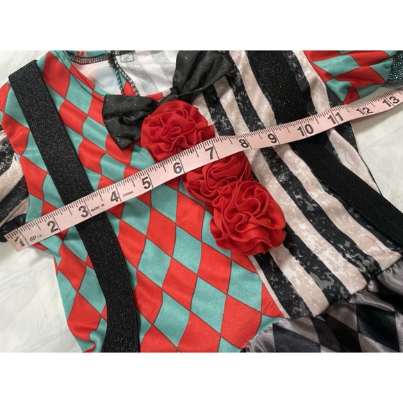 Spirit Halloween Carnival Cuties Toddler Costume 5T-6T Black/Red Queen Clown - Picture 7 of 10